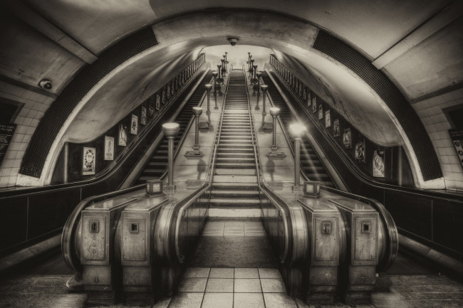 Обои картинки фото техника, метро, метрополитен, эскалатор