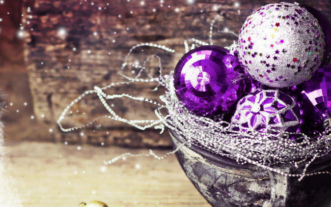 Обои картинки фото праздничные, шары, фиолетовые, новый, год, decorations, christmas, new, year, рождество, 2016