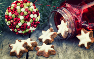 Картинка праздничные угощения новый год рождество baking christmas печенье выпечка new year сладкое украшение шар