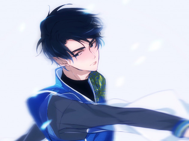 Обои картинки фото аниме, yuri on ice, lee, seung-gil