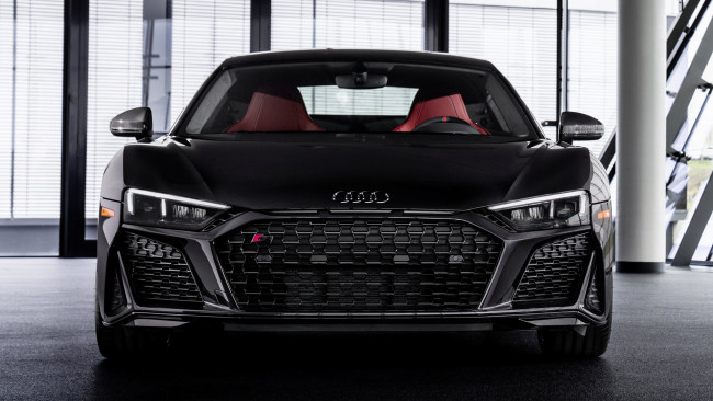 Обои картинки фото audi r8 coupe panther edition , us,  2021, автомобили, audi, r8, coupe, panther, edition, 2021, мечта, любого, школьника