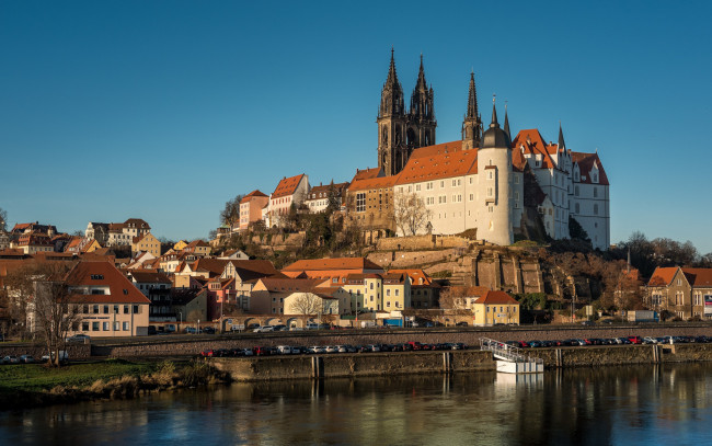 Обои картинки фото albrechtsburg castle, города, замки германии, albrechtsburg, castle