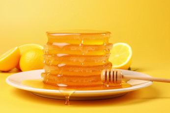 обоя еда, мёд,  варенье,  повидло,  джем, лимоны, мед, янтарный