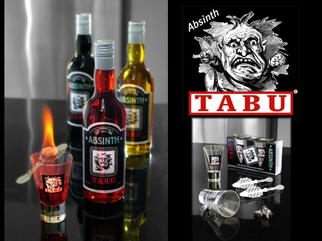 Обои картинки фото tabu, absinth, бренды