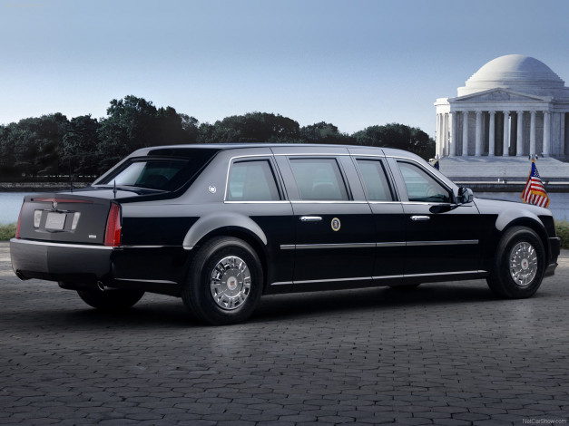 Обои картинки фото cadillac, presidential, limousine, 2009, автомобили