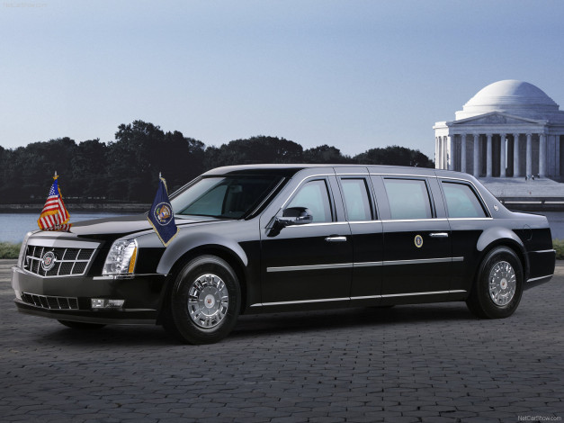 Обои картинки фото cadillac, presidential, limousine, 2009, автомобили