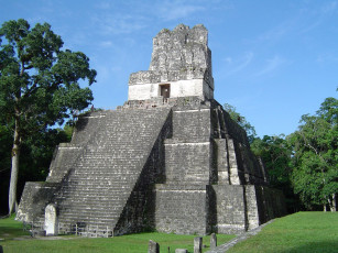 Картинка tikal guatemala города исторические архитектурные памятники