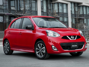 Картинка автомобили nissan datsun красный 2014 k13 ca-spec micra