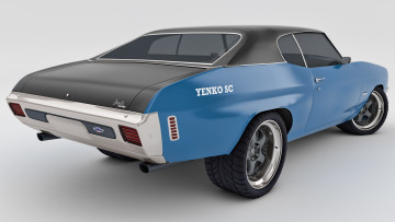 Картинка автомобили 3д chevelle yenco 1970