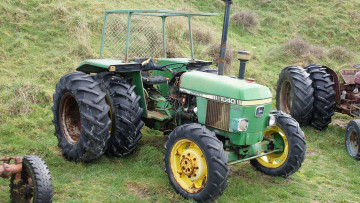 обоя john deere 1040 beach tractor, техника, тракторы, трактор, колесный