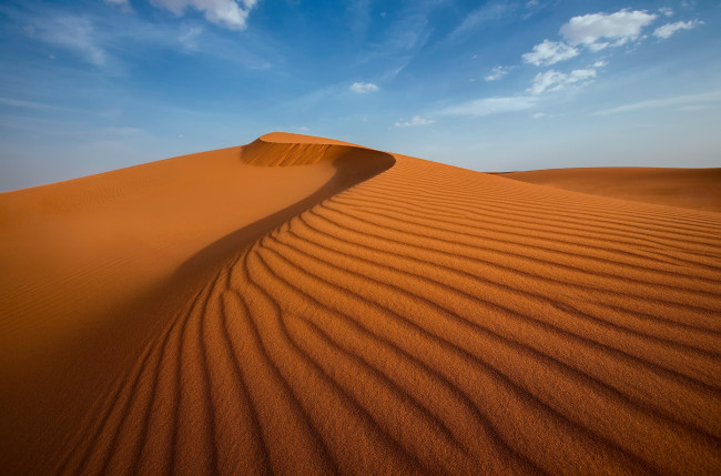 Обои картинки фото природа, пустыни, небо, дюны, барханы, пустыня, песок, облака