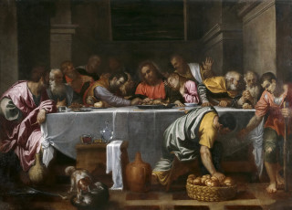 Картинка agostino+carracci рисованное живопись религия мифология тайная вечеря картина