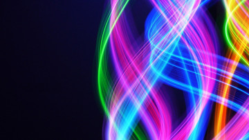 Картинка 3д+графика абстракция+ abstract волны цвета свет линии