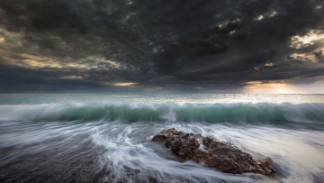 Картинка природа побережье волны камни море