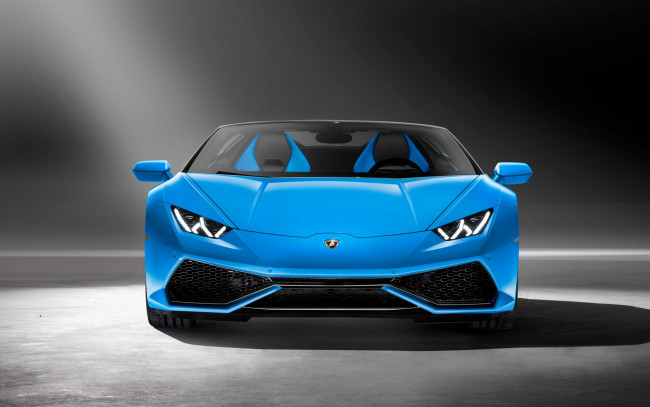 Обои картинки фото автомобили, lamborghini, ламборгини, huracan, голубой