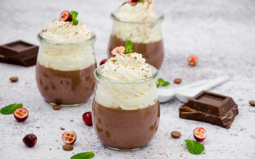 Картинка еда мороженое +десерты десерт сливки шоколад