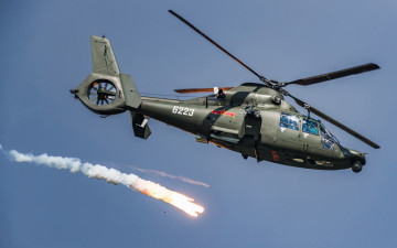 Картинка harbin+z-9 авиация вертолёты eurocopter as365 dauphin военно-транспортный вертолет ввс китая военный