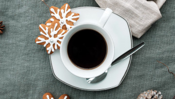 Картинка еда кофе +кофейные+зёрна чашка печенье