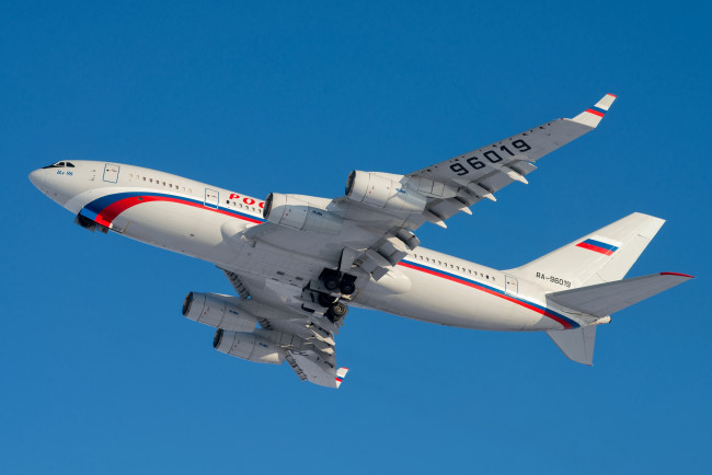Обои картинки фото ил- 96, авиация, пассажирские самолёты, ил-, 96, самолёт, россия, полёт, авиалайнер