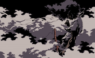 Картинка видео+игры afro+samurai самурай меч кусты