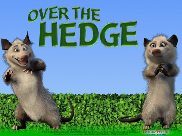 Обои картинки фото мультфильмы, over, the, hedge