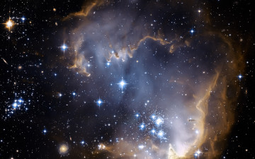 Картинка космос галактики туманности карликовая галактика ngc 292 звезды свет малое магелланово облако ммо smc