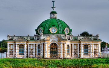 Картинка кусково города москва россия архитектура купол