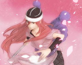 Картинка аниме naruto девушка стойка волосы верёвка наруто