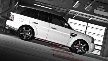 Картинка автомобили range+rover белый авто