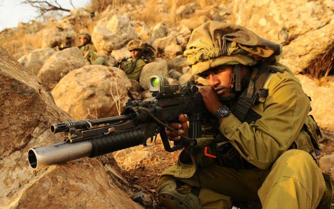 Обои картинки фото оружие, армия, спецназ, israel, defence, force, солдат
