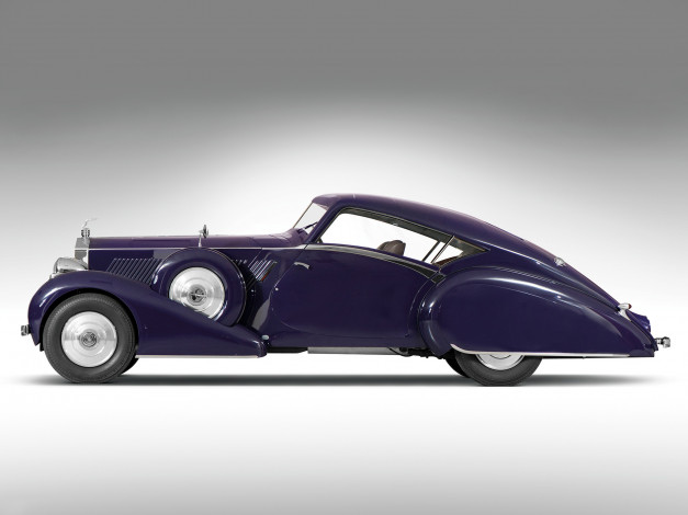 Обои картинки фото rolls-royce phantom iii aero coupe 1937, автомобили, rolls-royce, phantom, iii, aero, coupe, 1937