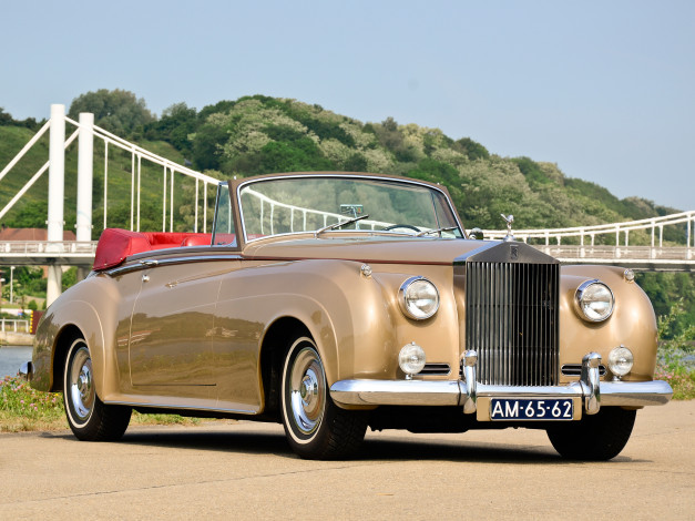 Обои картинки фото rolls-royce silver cloud drophead coupe by mulliner 1959, автомобили, rolls-royce, silver, cloud, drophead, coupe, mulliner, 1959