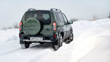 Картинка lada+niva+travel автомобили ваз лада нива travel зима снег вид сзади ru motor1