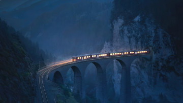 Картинка техника поезда поезд туннель cвeт прирoда