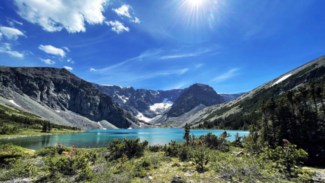 Обои картинки фото the chilko lake, british columbia, природа, реки, озера, the, chilko, lake, british, columbia