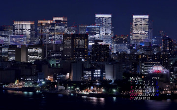 Картинка города огни ночного tokyo