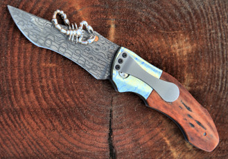Картинка оружие холодное клинок скорпион дерево нож