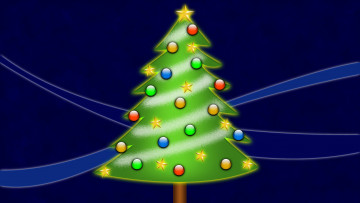 Картинка праздничные векторная графика новый год елка
