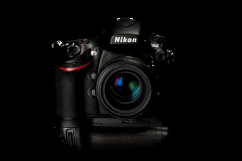 Картинка бренды nikon d800 никон фотоаппарат черный фон