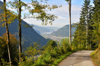 Картинка швейцария вольфеншиссен природа дороги пейзаж