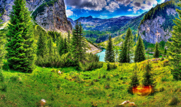 Картинка словения kobarid природа пейзажи горы озеро пейзаж