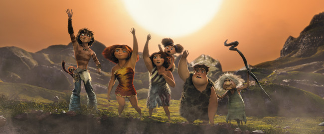 Обои картинки фото мультфильмы, the, croods, семейка