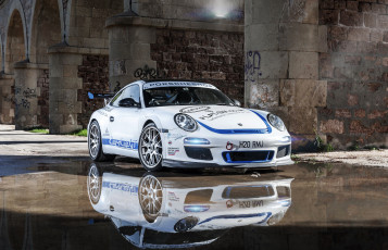 Картинка 2014+porsche+911+turbo+ techart автомобили porsche тюнинг белый