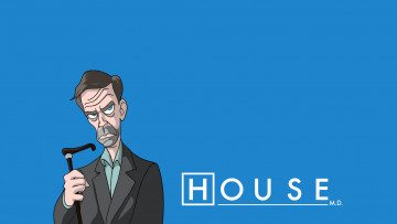 Картинка рисованное кино доктор хаус хью лори house