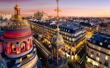 обоя города, париж , франция, grand, opera