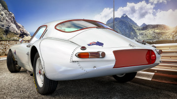 обоя автомобили, 3д, jaguar, 1963г