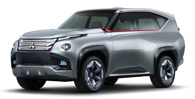 Обои картинки фото mitsubishi gc phev concept, автомобили, mitsubishi, внедорожник, джип, серебристый, concept, phev, gc