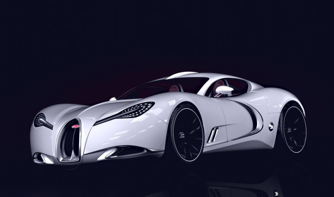 Обои картинки фото bugatti gangloff concept 2013, автомобили, 3д, чёрный, фон, белый, supercar, car, 2013, concept, gangloff, bugatti