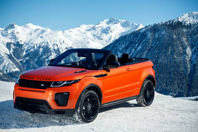 Обои картинки фото автомобили, range rover, convertible, evoque, range, rover, 2016г