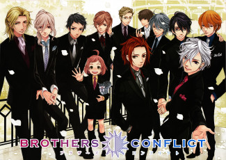 обоя аниме, brothers conflict, братья, парни